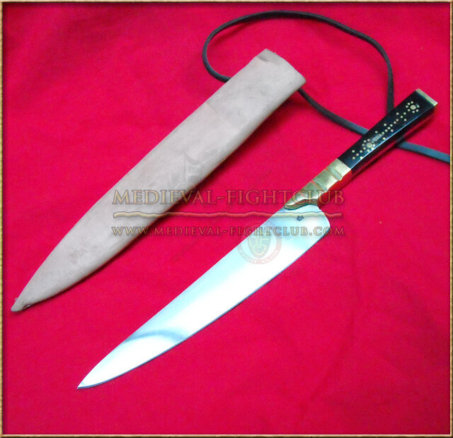 Eating Knife deluxe in bone horn or wood - 1400-1500