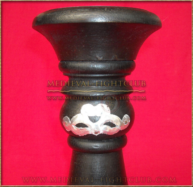 Black & silver candle holder