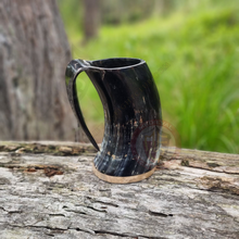 horn tankard in black